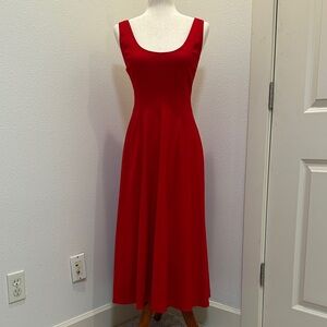 Banana Republic Elegant Red Sleeveless Dress